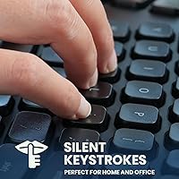 Perixx PERIBOARD-636B Wireless Ergonomic Compact USB Keyboard — image 3