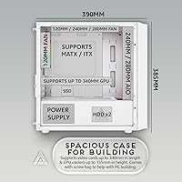 Apevia PHENOM-WH Phenom Micro ATX Gaming PC Case — image 6