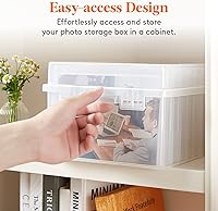 Lifewit 5x7 Photo Storage Box with 9 Inner Containers — image 8