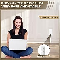 SakerPlus Outlet Concealer Power Strip 3-Outlet 8ft Extension Cord — image 3