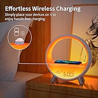 MOMILLA Smart Alarm Clock with Wireless Charging Station — image 2