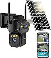 LETSCEE QG15-B Dual Lens Outdoor Security Camera — image 1