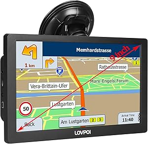LOVPOI Truck GPS Navigator A9, 9-inch Screen Review