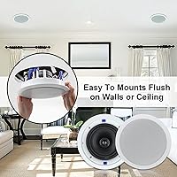 Herdio HCS818 6.5-Inch Passive Ceiling Speakers — image 2