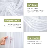 PARTISKY Wedding Arch Draping Fabric 28″ x 19Ft — image 2