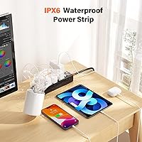 ZZJ Outdoor Power Strip Weatherproof Surge Protector with 10FT Extension Cord — image 3