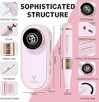 YOKE FELLOW N301 Pink Nail Drill Machine — image 5