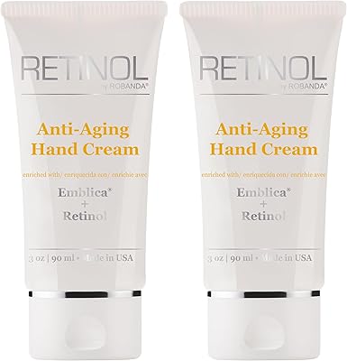Robanda Retinol Anti-Aging Hand Cream, 3 oz, 2 Pack