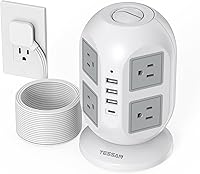 TESSAN JW401 Tower Surge Protector Power Strip 15 ft — image 1