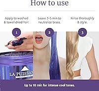 LA PUISSANCE Silver Toning Purple Hair Mask for Blonde & Gray Hair, 8.82oz — image 3