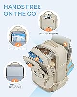 BAGSMART Compression Travel Backpack 37L — image 3