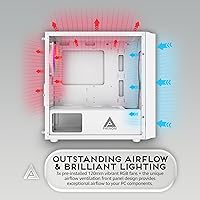 Apevia PHENOM-WH Phenom Micro ATX Gaming PC Case — image 4