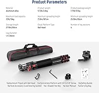 NEEWER TP27 73.6″ Horizontal Tripod — image 9