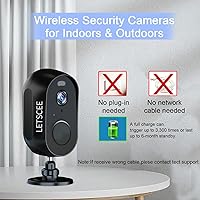 LETSCEE Wireless Security Camera 2K HD with Night Vision — image 5
