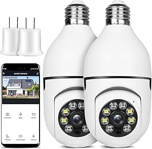 OFYOO Light Bulb Security Camera 360° PTZ