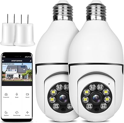 OFYOO Light Bulb Security Camera 360° PTZ