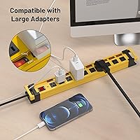 Plug'n Power Strip 10 Outlet Surge Protector 3300J with Individual Switches 9FT Cord — image 2