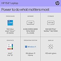 HP 15.6-inch Laptop, Intel Core i5-1334U, 8GB RAM, 512GB SSD — image 2