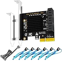 GLOTRENDS SA3026-C 6-Port PCIe X4 SATA Expansion Card — image 1