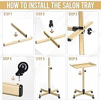 JayGlobal Gold Salon Tray On Wheels — image 3