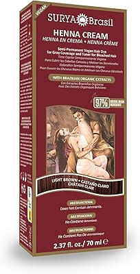 Surya Brasil Henna Hair Cream Light Brown 2.31oz (Pack of 2)