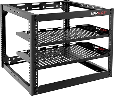 Vivlly 10U Open Frame Server Rack