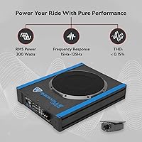 Rockville USS10 800W 10″ Slim Under-Seat Active Subwoofer — image 5