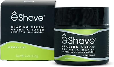 eShave Shaving Cream for Men, Verbena Lime 6oz