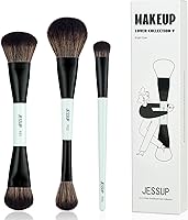 Jessup Face Makeup Brushes Set T503 - 3pcs Blue — image 1