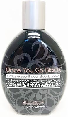 Millennium Tanning Once You Go Black Bronzer Tanning Lotion 13.5oz