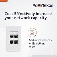 PoE Texas 4 Port in-Wall Gigabit PoE Extender Switch — image 2