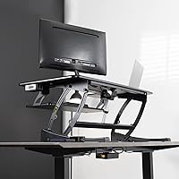 VIVO 42-inch Electric Height Adjustable Stand Up Desk Converter — image 7