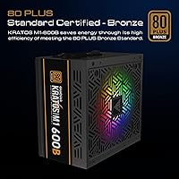 GAMDIAS KRATOS M1-600B 600W Bronze PSU — image 2