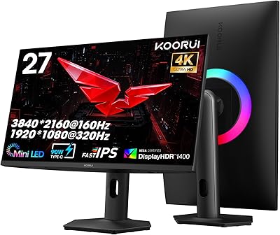 KOORUI 27″ 4K QD-Mini LED Gaming Monitor S2741LM