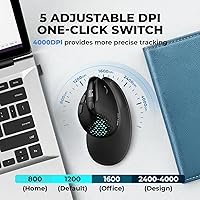 DeLUX Seeker M618XSD Wireless Ergonomic Vertical Mouse — image 6