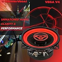 Cerwin-Vega V4 4-inch 2-Way Coaxial Car Audio Speakers — image 6