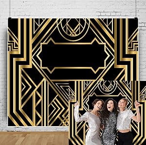 Laeacco Golden Geometric Vintage Art Deco Photography Background 10x8ft Review