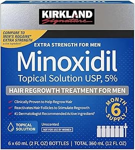 Kirkland Signature Minoxidil 5% Hair Regrowth Treatment for Men 6-Month Supply Review