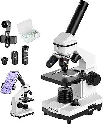 Aomekie AO1003 64X-160X-640X Biological Compound Microscope