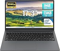 IJKKJI 17.3" Business Laptop, Celeron N95, 8GB RAM, 256GB SSD — image 1