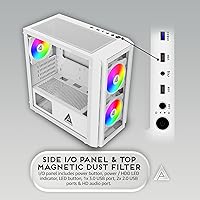 Apevia PHENOM-WH Phenom Micro ATX Gaming PC Case — image 5