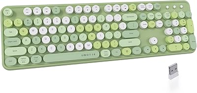 UBOTIE Dual Mode Colorful Wireless Keyboard