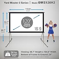 Elite Screens OMS120H2 120-Inch Projector Screen — image 8