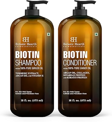 Botanic Hearth Biotin Shampoo and Conditioner Set 16 fl oz