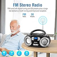 MEGATEK CB-M25BT Portable CD Player Boombox — image 7