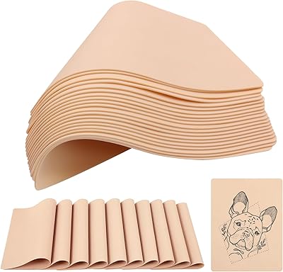 Jconly Blank Tattoo Practice Skin 30Pcs 8×6 in