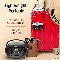 Craig CD6925 Portable Top-Loading Stereo CD Boombox — image 4