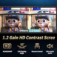 FRAYSCENT 120 Inch Motorized Projector Screen 4:3 — image 3