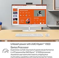 HP 27-inch All-in-One Desktop PC, Ryzen 5 7520U, 8GB RAM, 512GB SSD — image 6