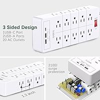 Nikleb 23-in-1 Power Strip Surge Protector — image 2